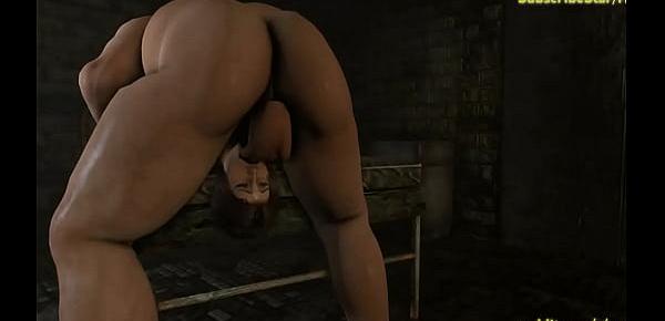  Lara Croft face fucked hardcore 3D animation
